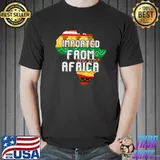 Imported From Africa Black History Month Afro Melanin Pride Premium T-Shirt Unisex