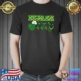 Irish Nurse Shamrock Stethoscope St Patrick's Day 2021 T-Shirt Unisex