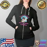 Just A Girl Who Loves Anime & Sketching Kawaii Anime T-Shirt Full Zip Hooded
