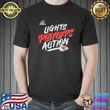 Kansas city Chiefs 2021 NFL playoffs bound lights action Unisex