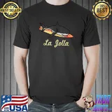 La Jolla Beach Souvenir Graphic Surf California T-Shirt Unisex