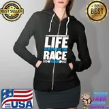 Life is better at the racetrack for a racer car racing T- Full Zip Hooded