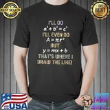 Math Teacher Men Women Fun Best Math T- Unisex