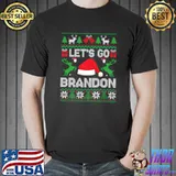 Merry Christmas Let's go Branson Brandon Ugly Sweater Style T-shirt
