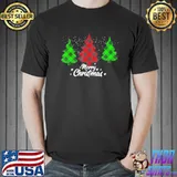 Merry Christmas Tree Buffalo Plaid Family Matching Pajama T-Shirt