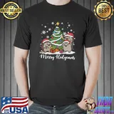 Merry Hedgemas Funny Three Santa Hedgehog Christmas Sweater T-shirt