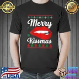 Merry Kissmas Christmas Lips T-shirt