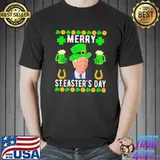 Merry ST.4th Of Easter Funny Biden Leprechaun Hat Patricks Classic T-Shirt