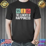 Nerdy Wife Periodic Table Elements Valentine's Day T-shirt