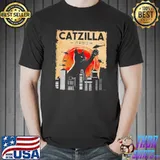 Nice Cat Catzilla City Vintage Shirt