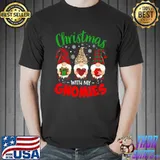 Nice Christmas With My Gnomies Leopard Gnome Buffalo shirt