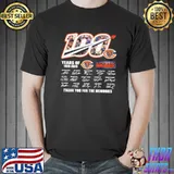 Nice Cute 100 years of 1920 2020 chicago bears thank you for the memories signatures shirt