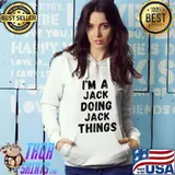 Nice I'm A Jack Doing Jack Things Name Funny Christmas T-Shirt