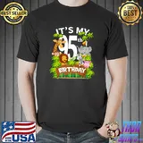 Nice It's My 95th Birthday Zoo Animal Cute 95 Year Old Birthday Premium T-Shirt