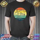 Nice Jesus My Life Quote Retro Circle Sunset T-shirt