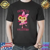 Nice Kids Cute Kawaii Ballerina Princess Owl Girls T Shirt