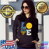 Nice Love Hanukkah Shirt Chanukah Menorah Pajama Matching Family Premium T-Shirt