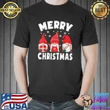 Nice Merry Christmas Pajamas Gnome Christmas Women Family Kids T-Shirt