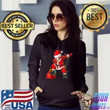 Nice Santa Dabbing Christmas Lighting Funny Pyjama Dab Dance T Shirt