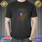 Nice Spiral PI Symbol Mathematical Constant 3.14 Number Math Nerd T-shirt