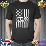 Nice USA Flag Let's Go Brandon Apparel Vintage Shirt