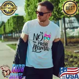 No Prob-Llama Cute Llama Alpaca Funny Graphic Plus Size T-Shirt Unisex