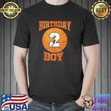 Official 2nd Birthday Outfit Boy Basketball Second 2 Year Old Funny T-Shirt
