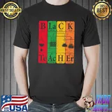 Official Black Teacher Periodic Table Elements Afro American Vintage T-shirt