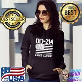 Official DD214 Army Alumni America Flag Shirt