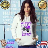 Official Dinosaur Monster Truck Make Epilepsy Extinct Awareness Kids T-Shirt