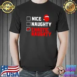 Official dungeons & Dragons nice naughty chaotic naughty shirt