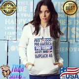 Official Pro God Pro America Pro Trump Anti Biden Impeach 46 Shirt