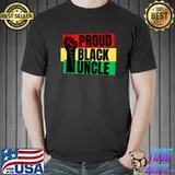 Official Proud Black History Uncle Man Dad Father Men Melanin Boy Son Premium T-Shirt