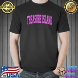 Official Treasure Island Florida FL Vintage Athletic Sports Pink Desi T-shirt