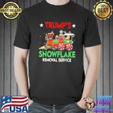Official Trump’s Snowflake Removal Service Funny Donald Trump Gift T-Shirt