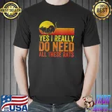 Official Yes I Really Do Need All These Rats Funny Retro Vintage T-shirt