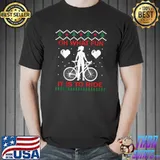 Oh What Fun It Is To Ride Bicycle Christmas Cycling Xmas T- Unisex