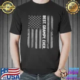 Original Best Grampy Ever America Flag Gift For Men Father's Day T-Shirt