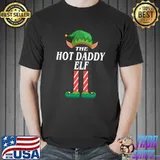 Original Hot Daddy elf christmas pajamas for family matching sets elf T-shirt