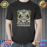 Original Legends were born in july 2000 21th birthday shirt