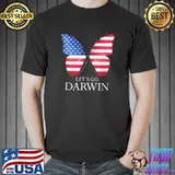 Original Let’s Go Darwin American Flag butterfly T-Shirt Unisex