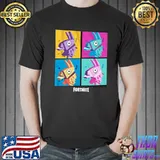 Original Llama Neon Grid Adult Fortnite Shirt