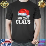 Original Math Coach Santa Claus Christmas Funny Matching Costume T-Shirt Unisex
