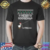 Original Merry Goosemas Meme Santa Hat Funny Ugly Christmas Holiday T-Shirt