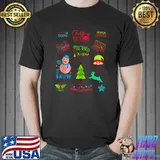 Original Merry, Happy, Joyful Christmas Time Y'all T-ShirtTop