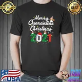 Original Merry Quarantine Christmas 2021 Premium T-Shirt Unisex