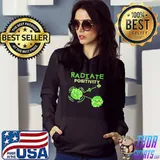 Original Radiatepositivity clover energy of st patricks day shirt