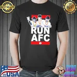 Original RUN AFC Patrick Mahomes and Travis Kelce Kansas City Rapper Shirt