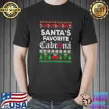 Original Santa's Favorite Cabrona, Ugly Xmas Sweater, Santa Skull T-shirt