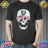 Original Skull Oakland Raiders American Flag Shirt